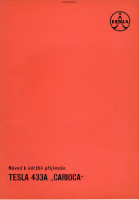 Tesla 433a - Navod k udrzbe 